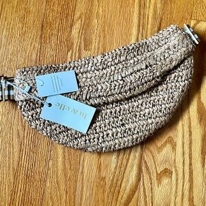 Lu & Elle Across the Waves Natural Woven Sling Bag